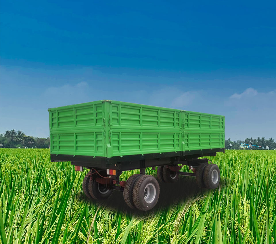 Tillage and land preparation equipment Tractor trailer